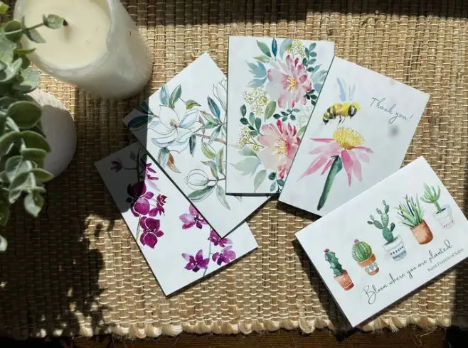 CARTE DOUBLE ET ENVELOPPE