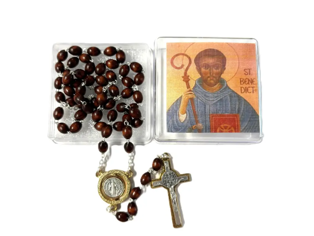 CHAPELET DE SAINT BENOIT - BOIS FONCE