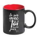 TASSE "JE SUIS AVEC TOI TOUS LES JOURS" LEGER DEFAUT