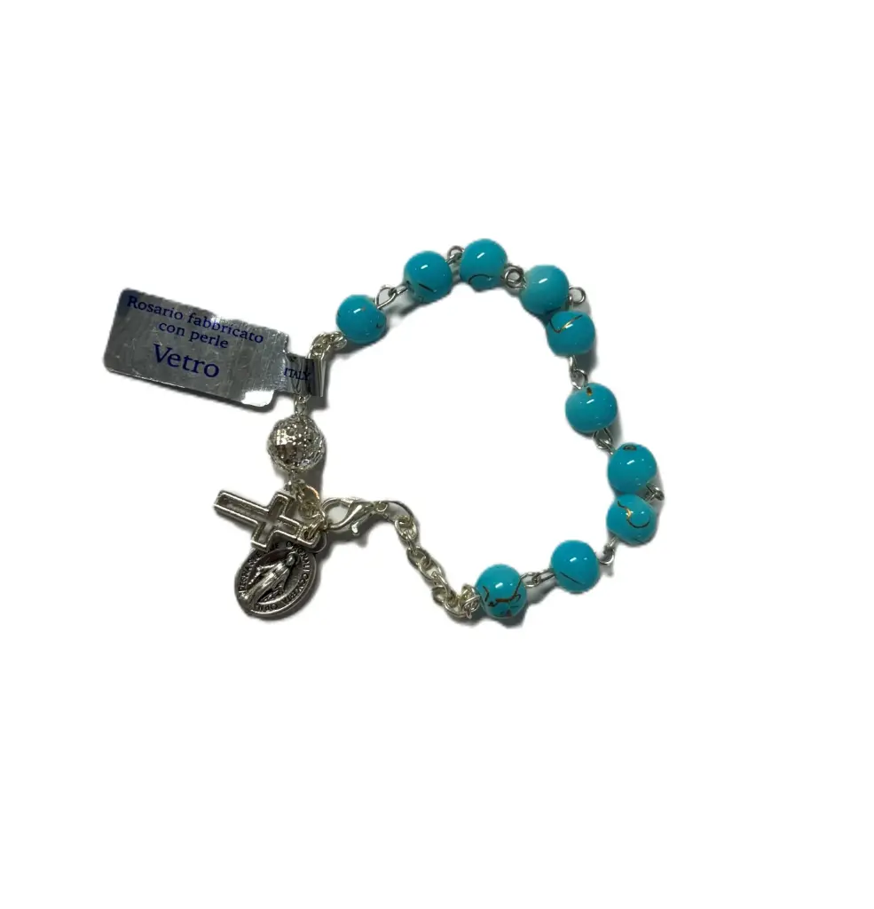 BRACELET PERLES VETRO TURQUOISE