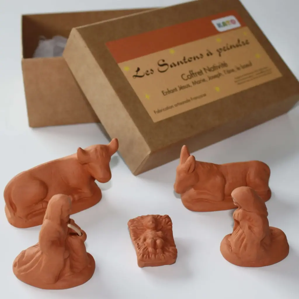 COFFRET NATIVITE - SANTONS A PEINDRE