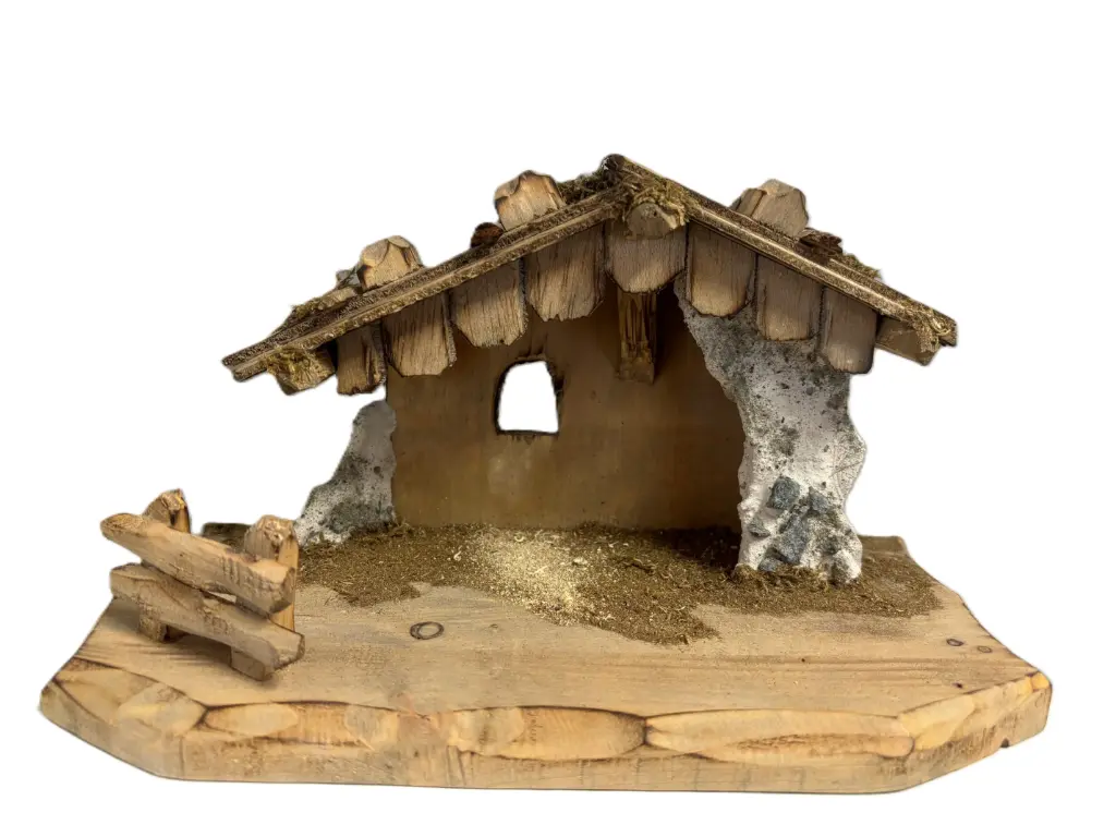 DÉCOR DE CRÈCHE FAIT A LA MAIN H16CM