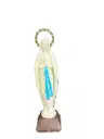 STATUE VIERGE DE LOURDES FLUORESCENTE 19CM