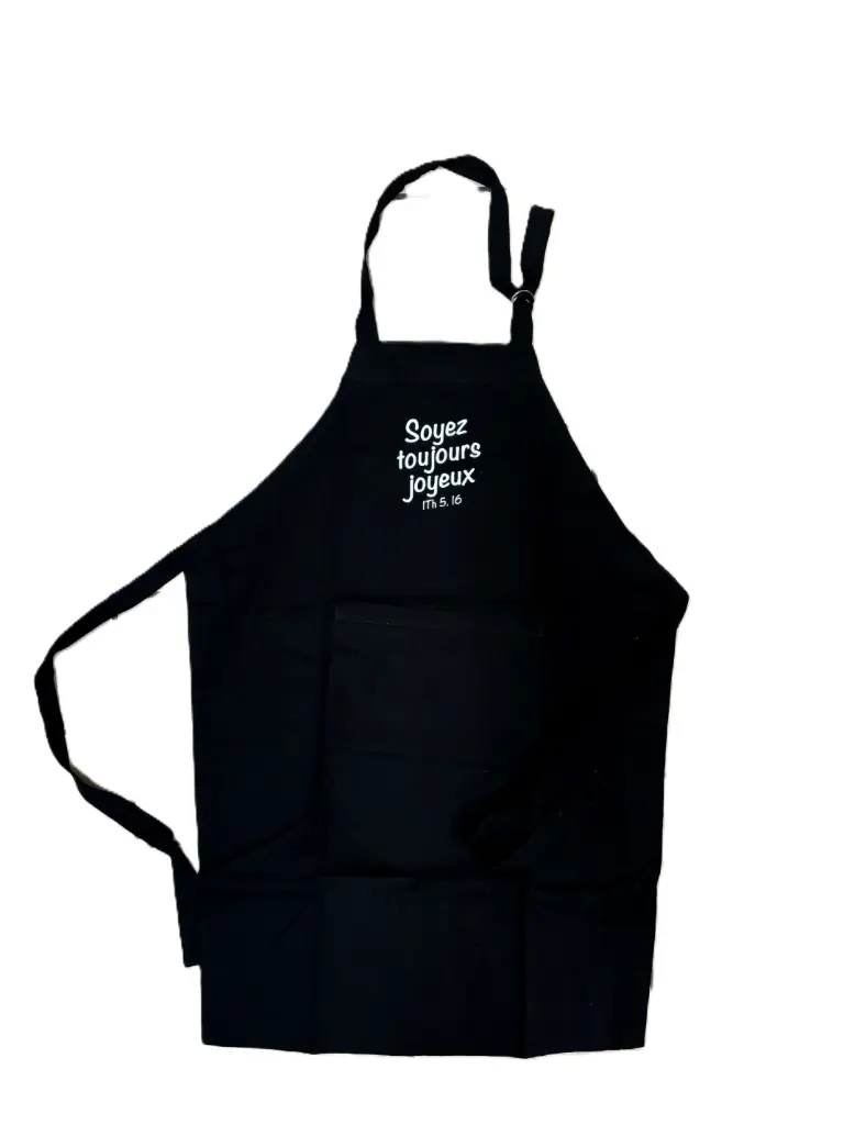 TABLIER "SOYEZ TOUJOURS JOYEUX TH 5.16"