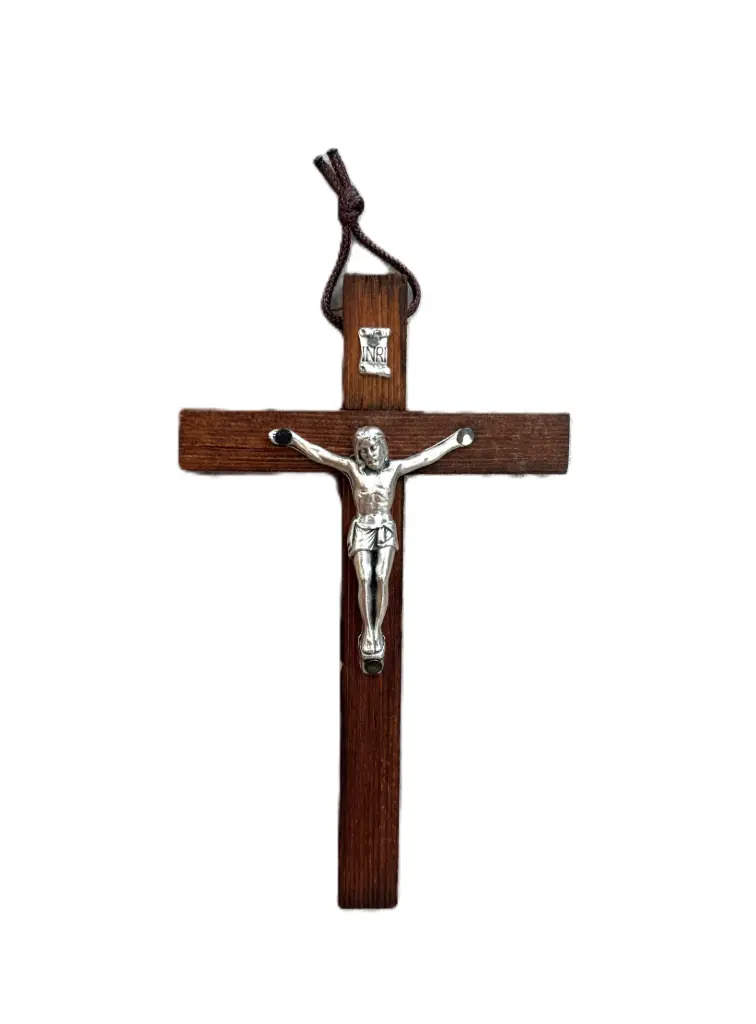 CRUCIFIX BOIS SIMPLE 10.5CM