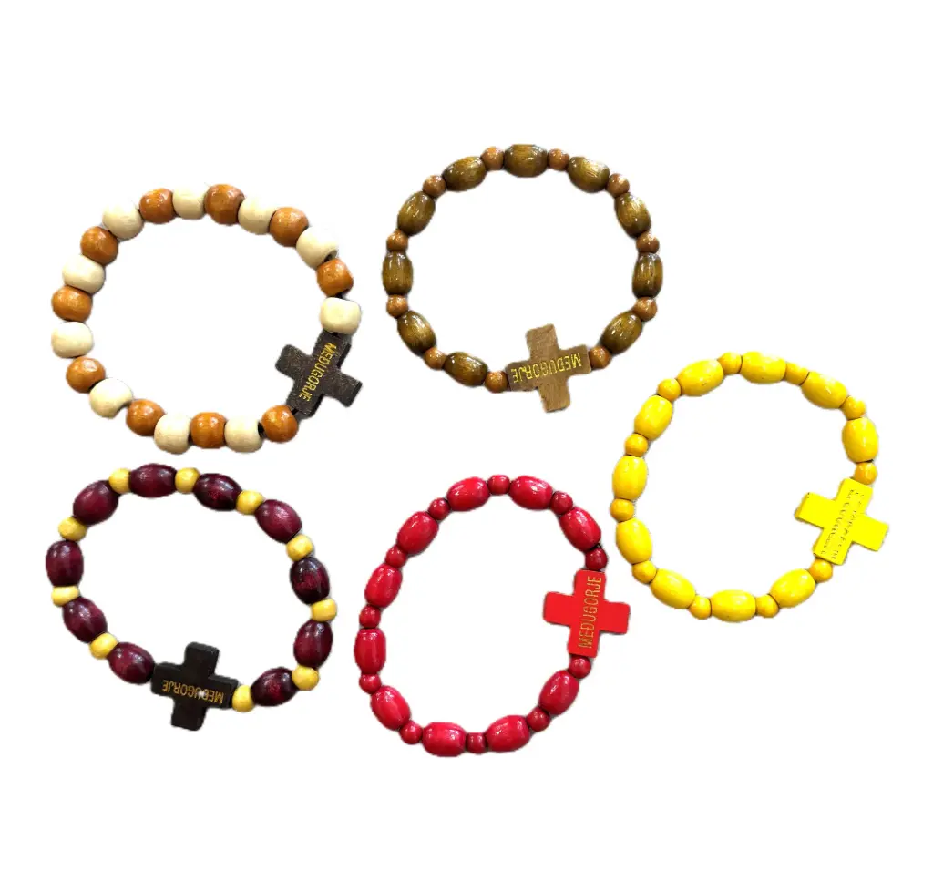 BRACELET VARIE EN BOIS DE MEDJUGORJE