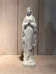 STATUE VIERGE DE LOURDES 17CM - BLANC