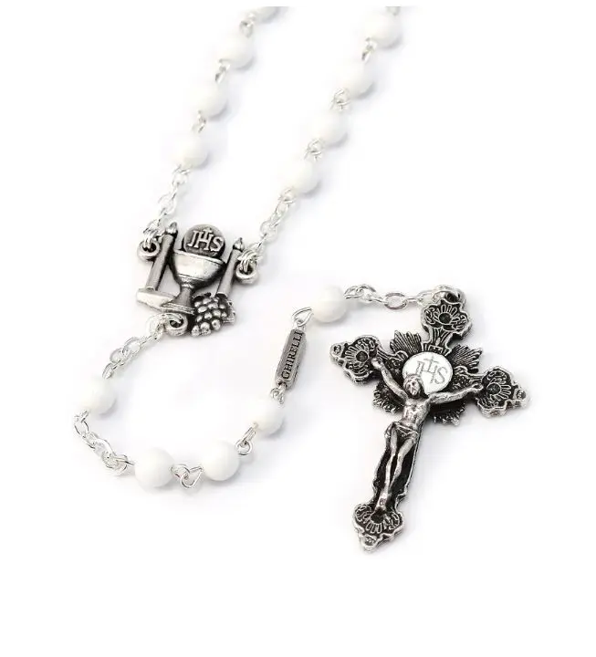 CHAPELET DE COMMUNION BLANC