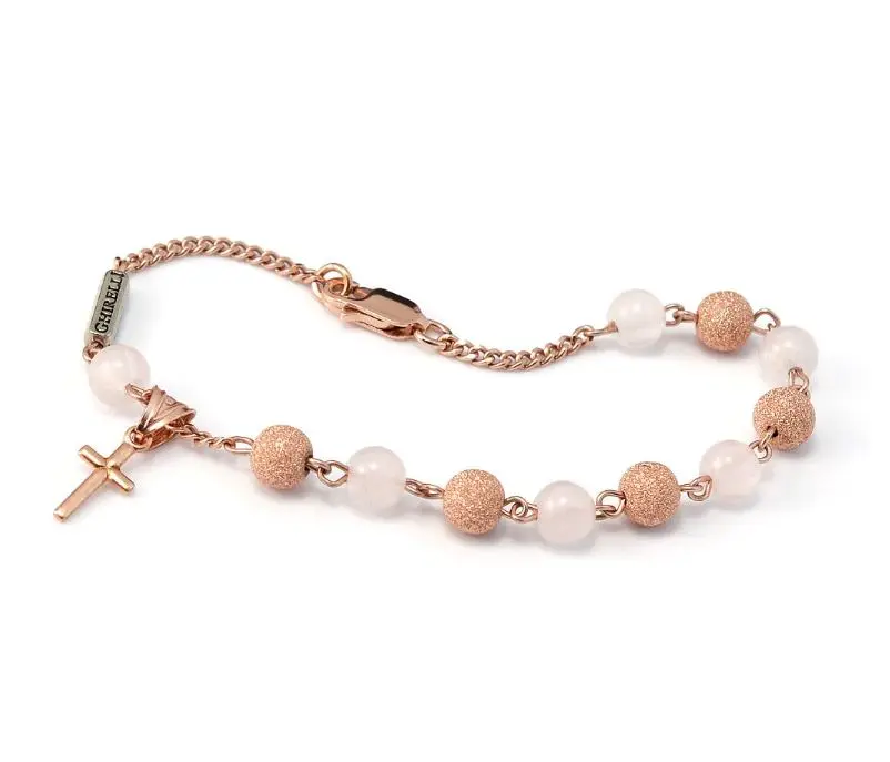 BRACELET QUARTZ/OR ROSE
