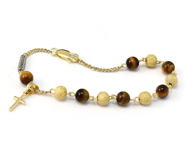 BRACELET OEIL DE TIGRE/GOLD