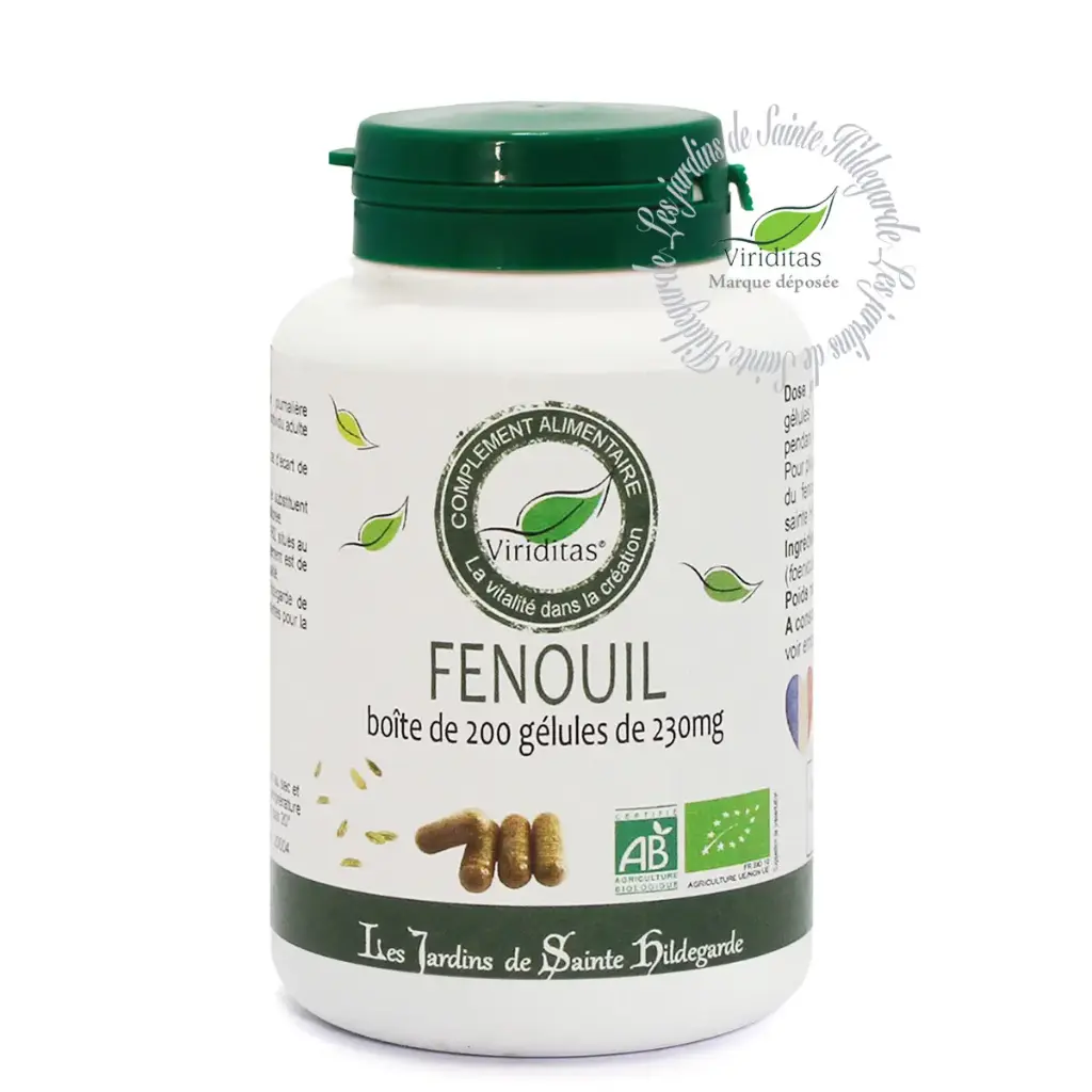 GELULES DE FENOUIL BIO BOITE DE 200*
