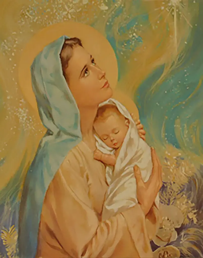 VIERGE DES PAUVRES - ICONE CLASSIQUE 14,3X10,6 CM -