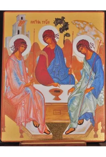 LA TRINITE - MINI ICONE AUTOCOLLANTE 7X5 CM -