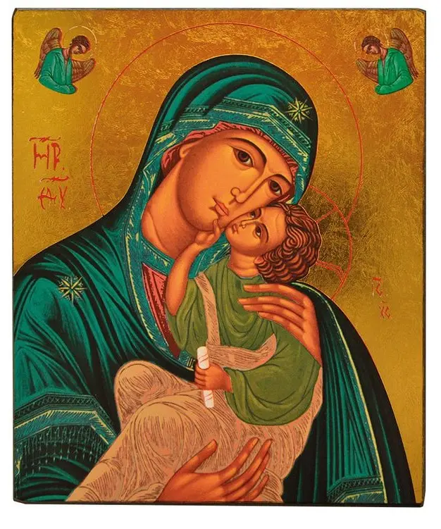 NOTRE DAME DE L'ESPERANCE - ICONE AUTOCOLLANTE 7X5 CM -