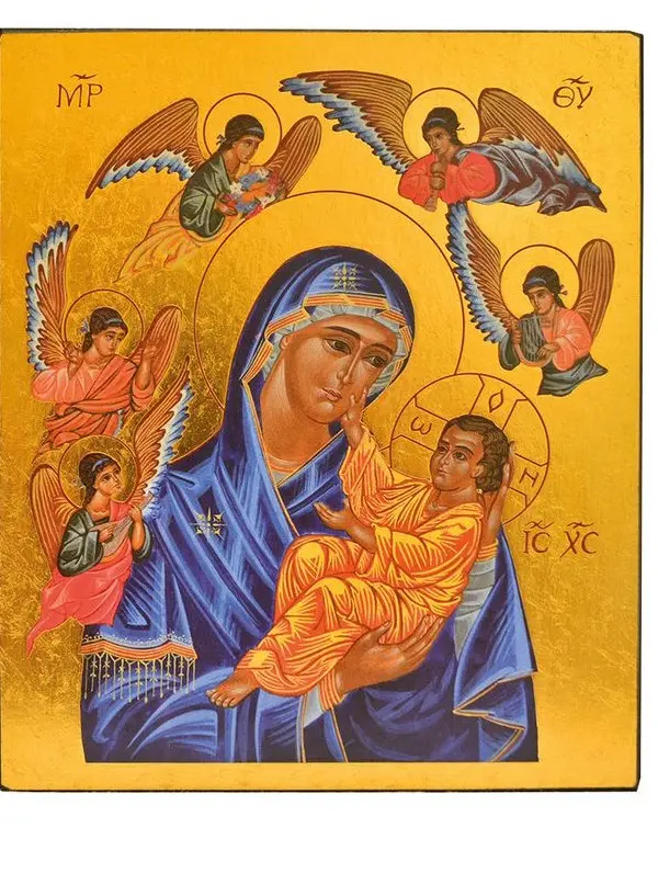 NOTRE DAME DE LIESSE - MINI ICONE AUTOCOLLANTE 8X7 CM -