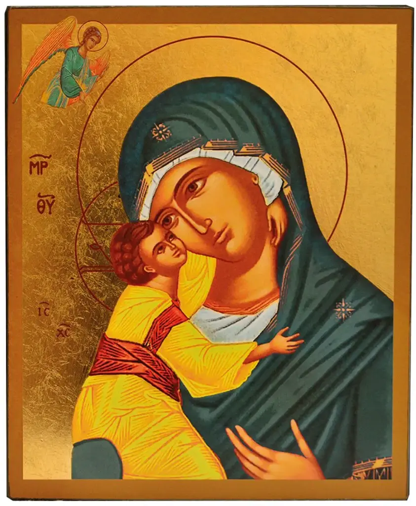 NOTRE DAME DE LA BONNE NOUVELLE - ICONE AUTOCOLLANTE 8X7 CM -