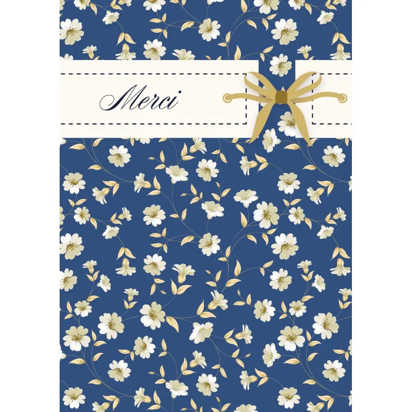 CARTE "MERCI" 15X10.5CM