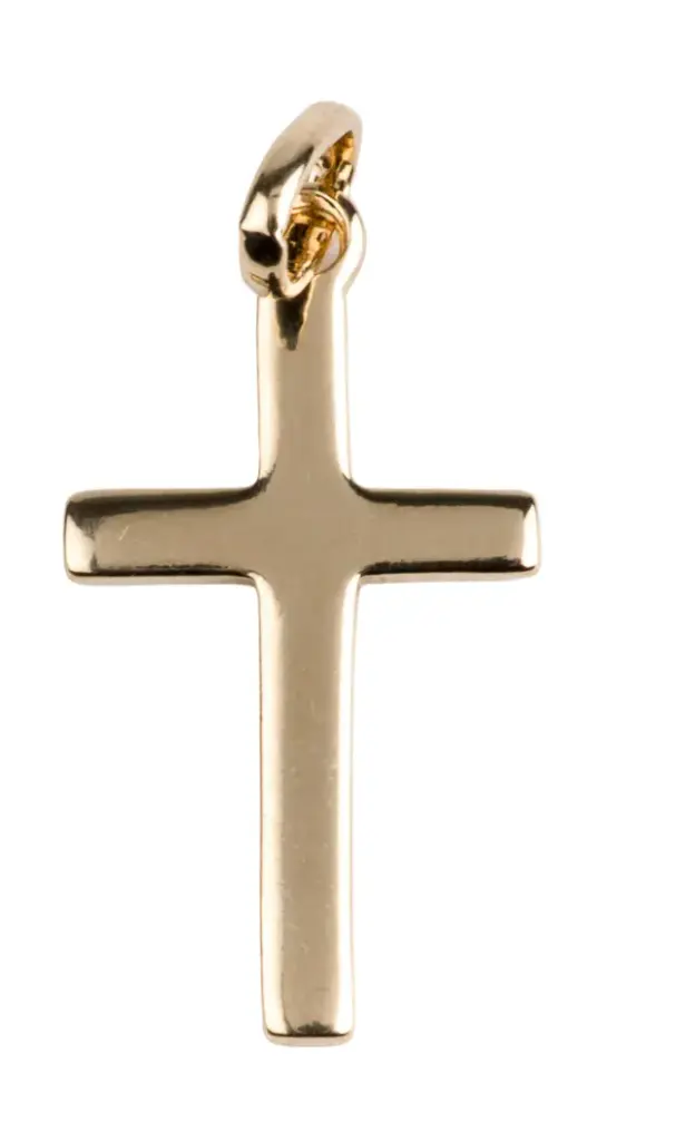 CROIX DE COU - PLAQUÉE OR - H2CM