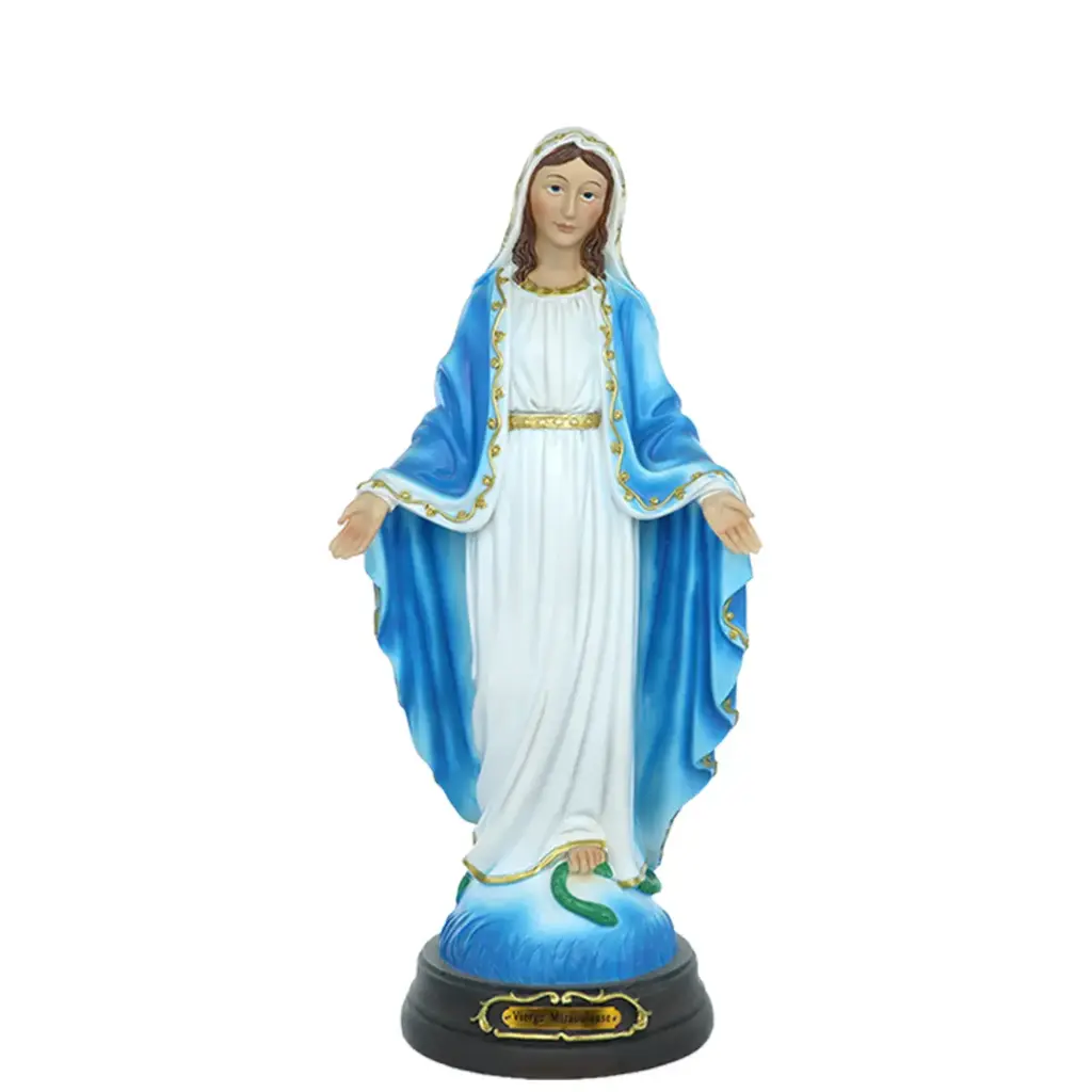 STATUE RESINE VIERGE MIRACULEUSE 20CM