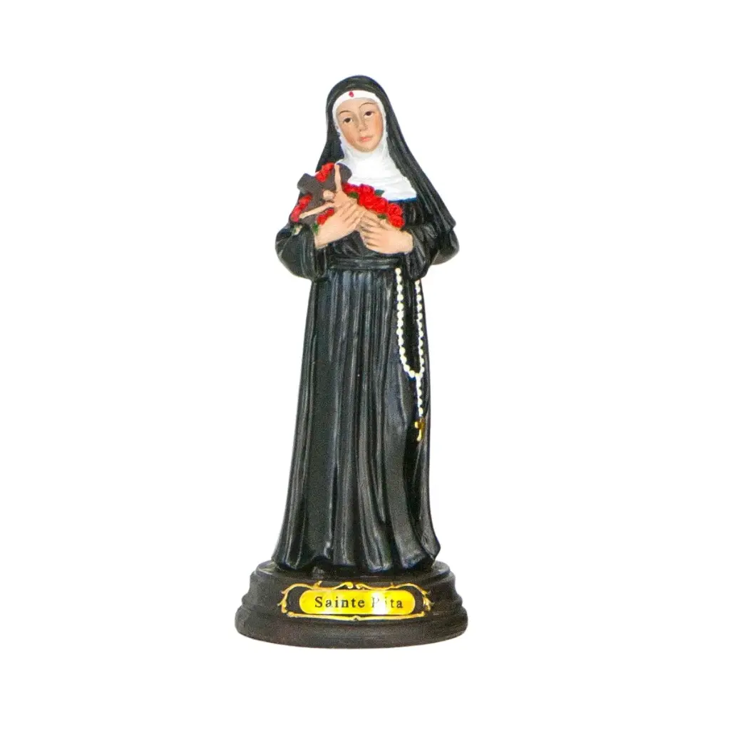 STATUE SAINTE RITA RÉSINE 12CM