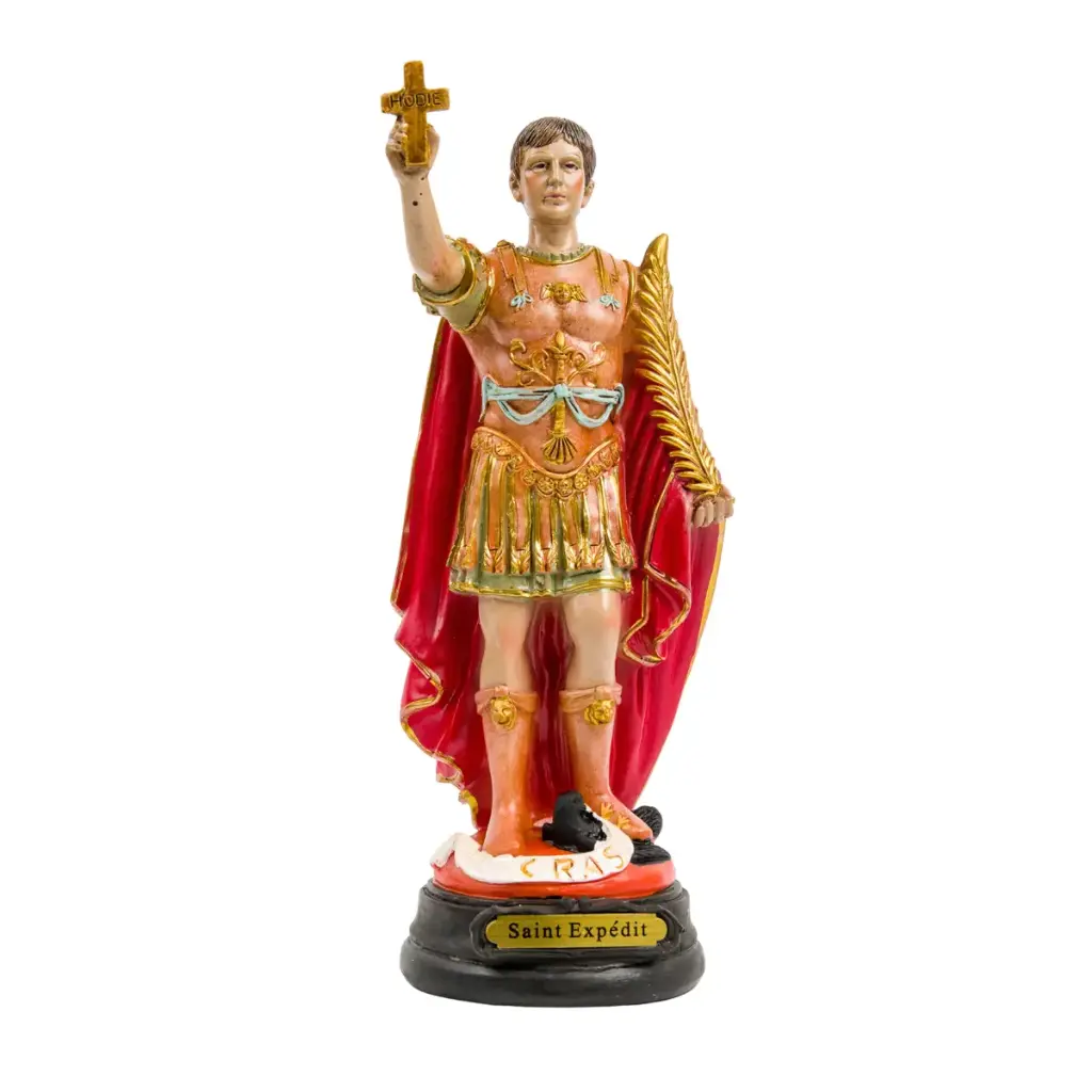 STATUE SAINT EXPEDIT - RÉSINE 12CM