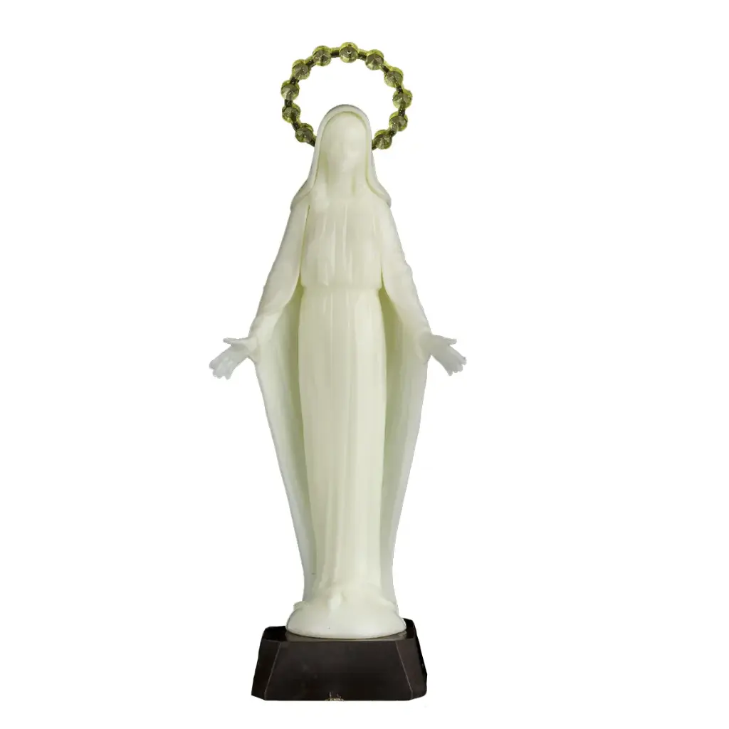 STATUE FLUORESCENTE ASSEMBLÉE VIERGE MIRACULEUSE 16 CM
