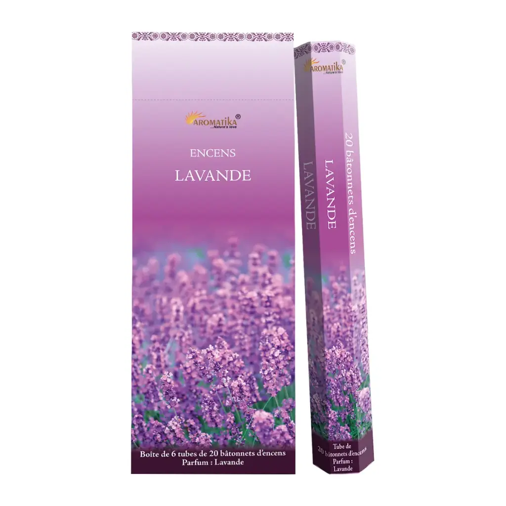 TUBE DE 20 BATONNETS D'ENCENS A LA LAVANDE