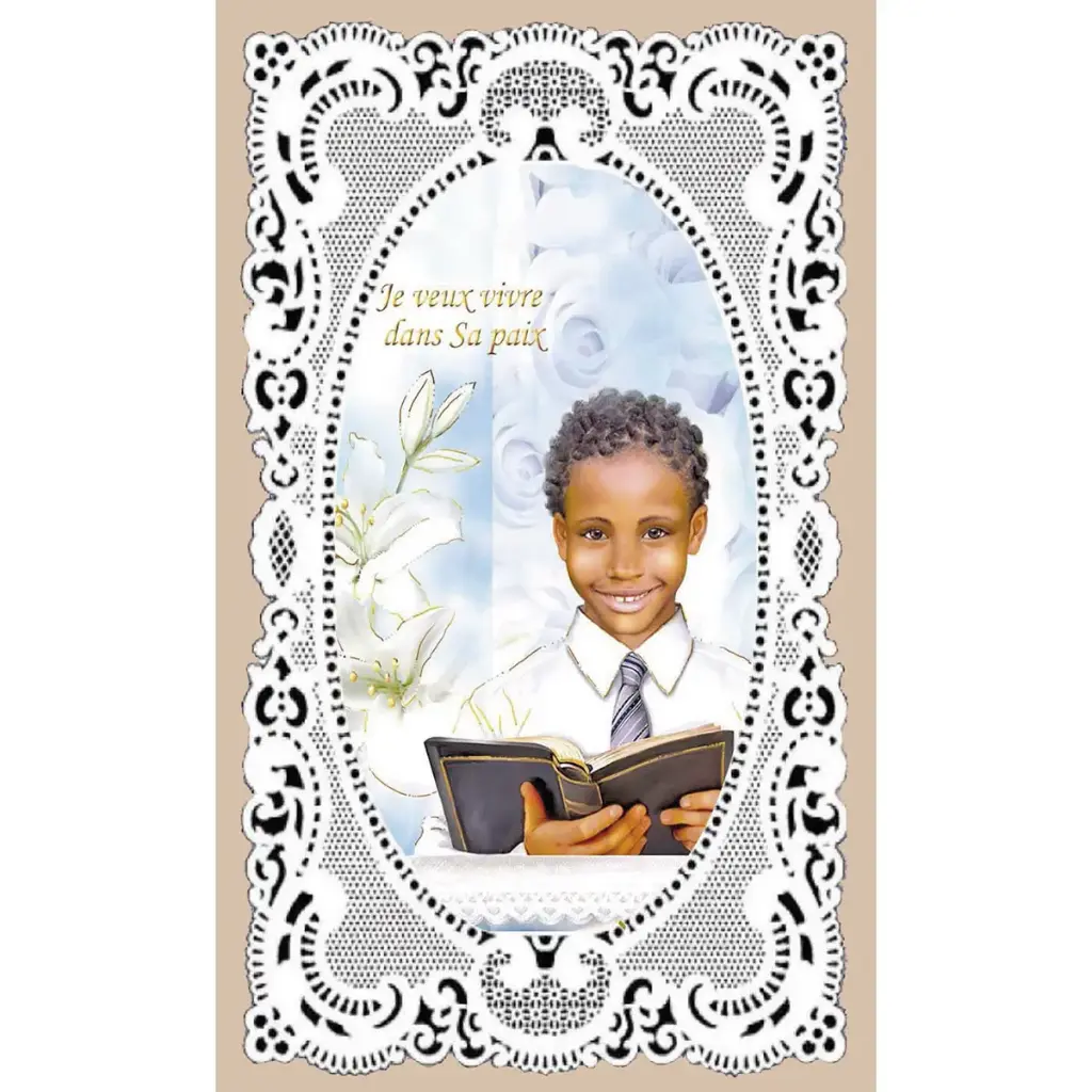 IMAGE DE COMMUNION GARÇON - MODÈLE 2