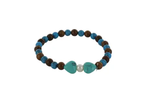 BRACELET TURQUOISE/BOIS