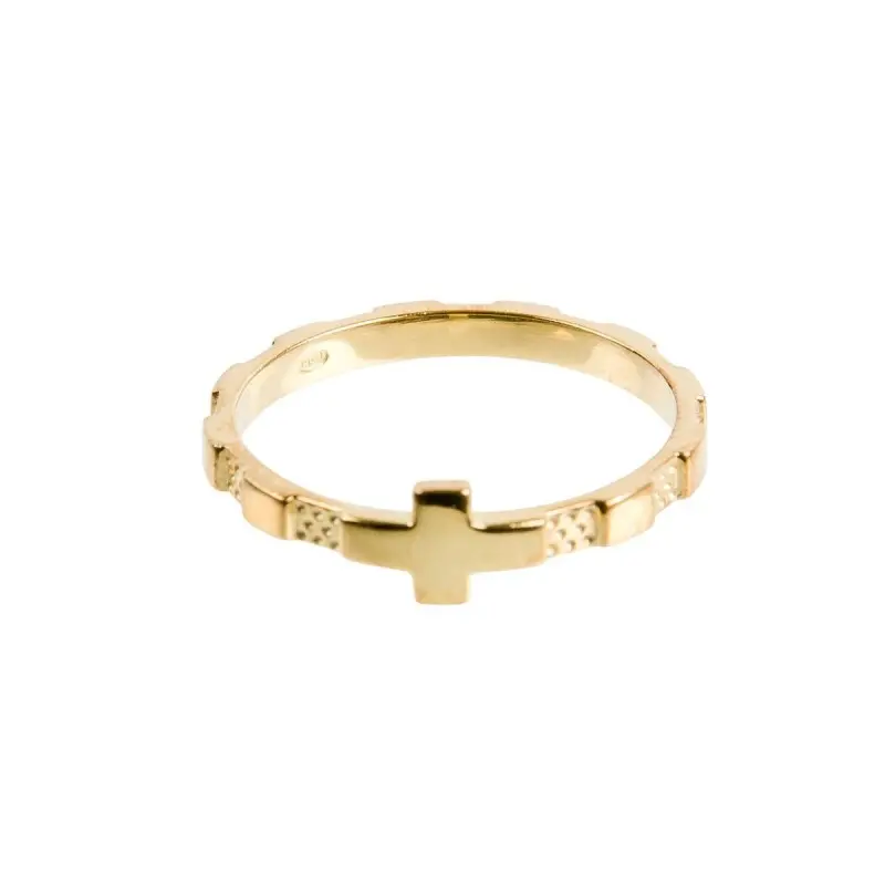 BAGUE DIZAINIER EN PLAQUÉ OR TAILLE 66