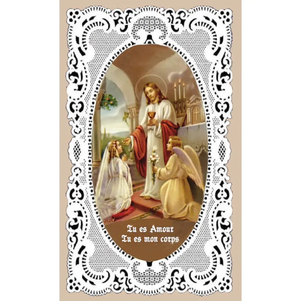 IMAGE DE COMMUNION FILLE - MODÈLE 4