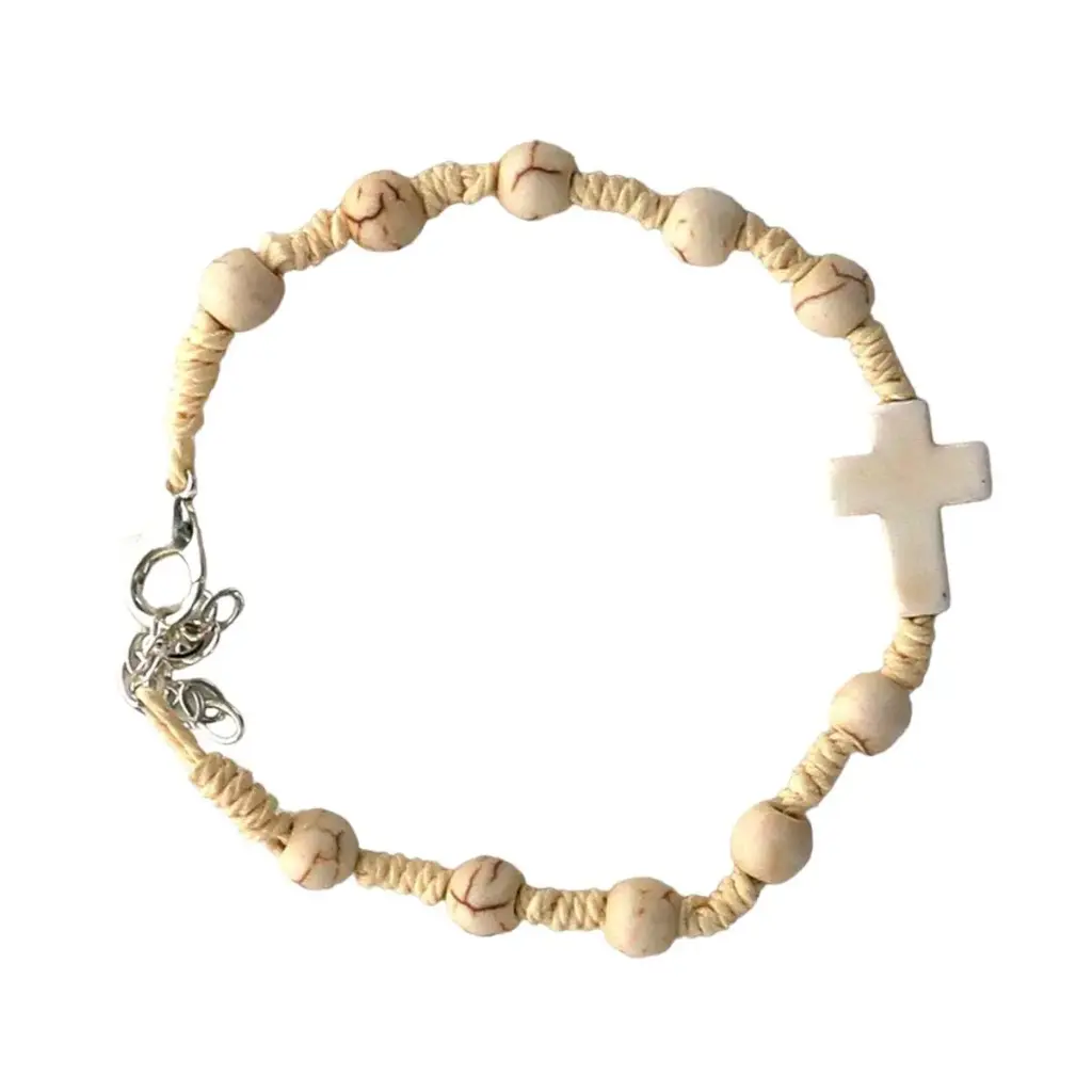 BRACELET DIZAINIER BLANC REGLABLE