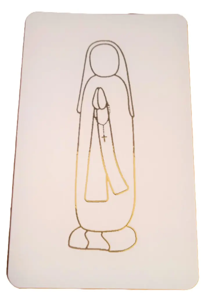 CARTE SIMPLE EMANY NOTRE DAME LOURDES 10.5cm