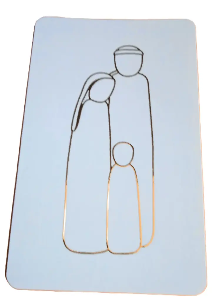 CARTE SIMPLE EMANY STE FAMILLE NAZARETH 10.5cm