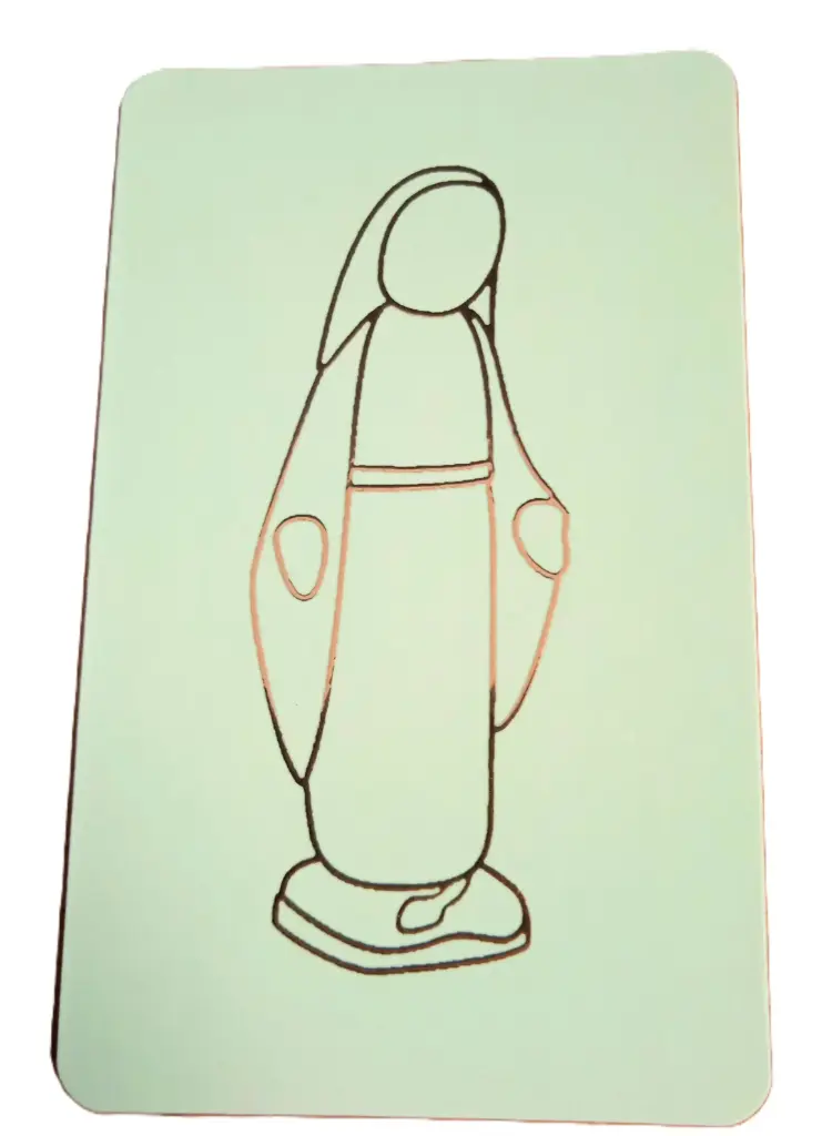 CARTE SIMPLE EMANY VIERGE MIRACULEUSE