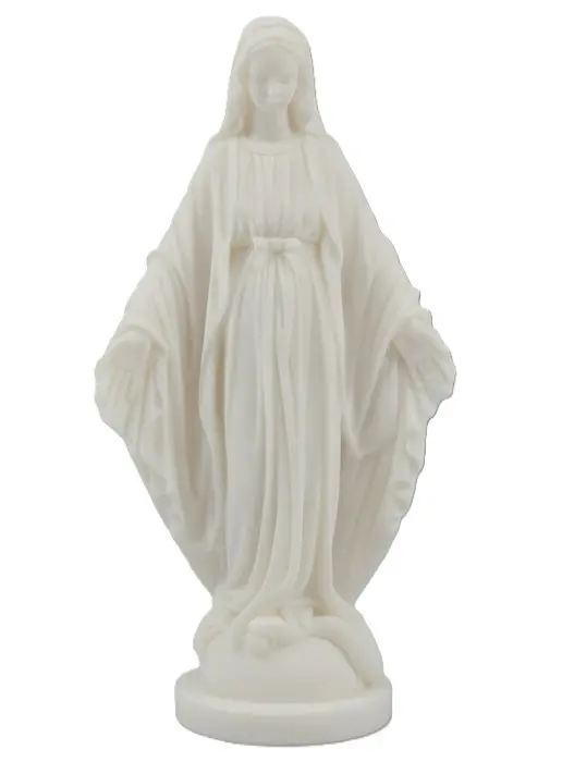 STATUE EN ALBATRE - VIERGE MIRACULEUSE 12CM