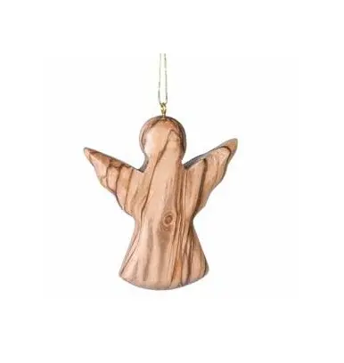 DECORATION A SUSPENDRE ANGE EN BOIS D'OLIVIER
