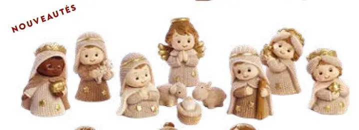 CRÈCHE PETITS PERSONNAGES ENFANTINS 6CM