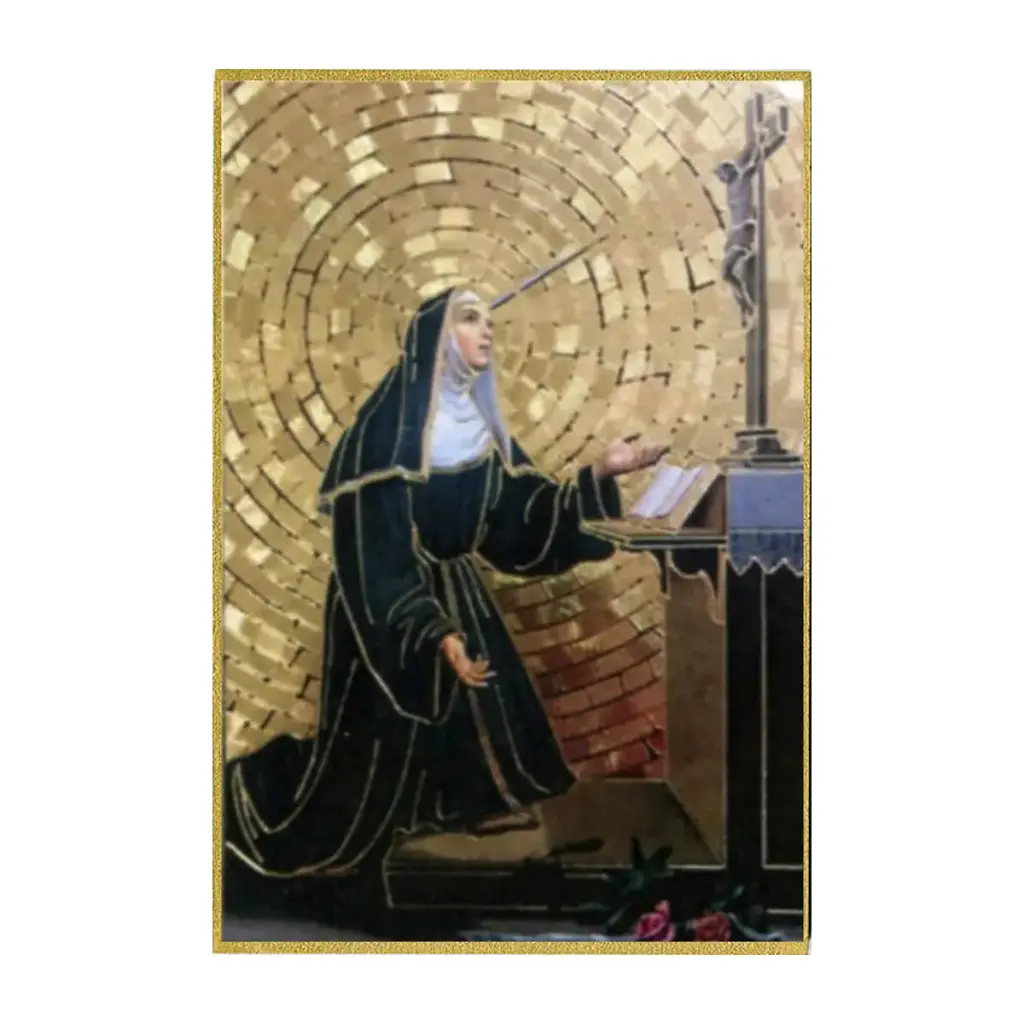 ICONE DOREE SAINTE RITA 15 X 10CM