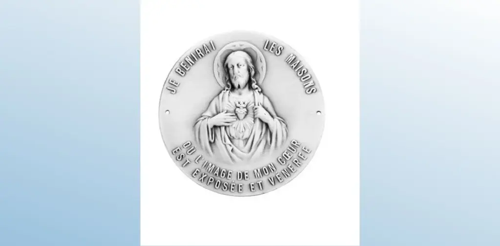 PLAQUE DE PORTE SACRE-COEUR 7cm