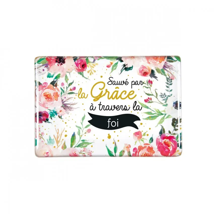 MAGNET "SAUVÉ PAR LA GRÂCE À TRAVERS LA FOI"