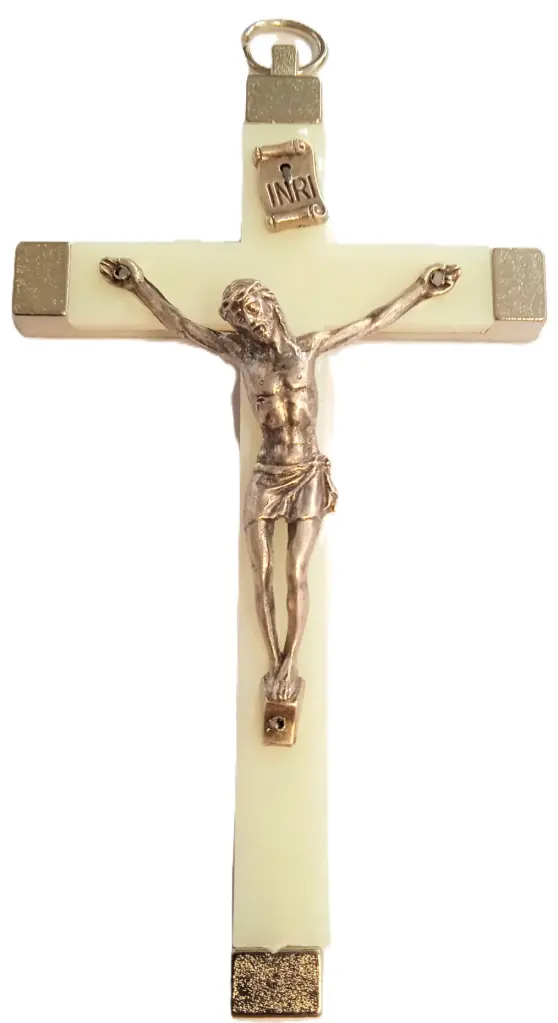 CRUCIFIX FLUORESCENT 11.5CM