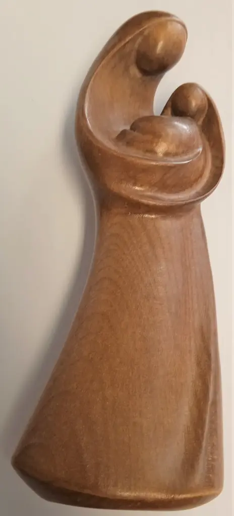 STATUE VIERGE BRUN FONCE 7,3 CM