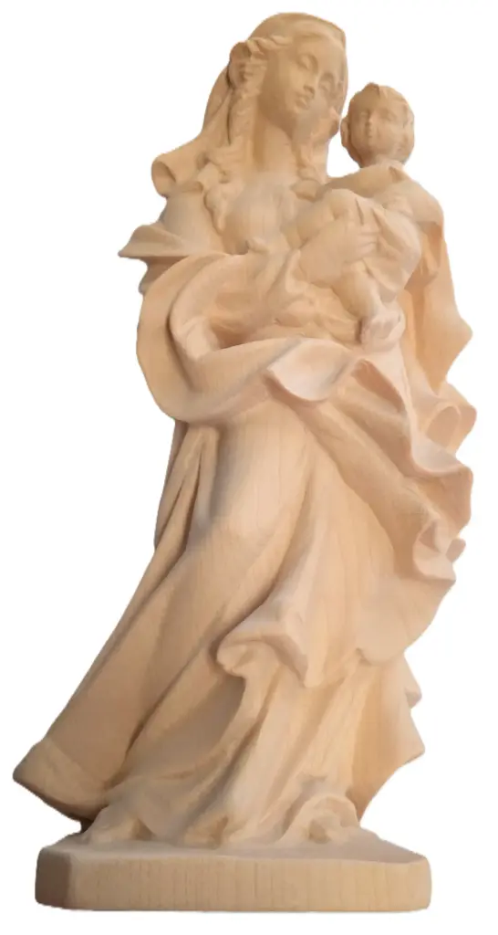 STATUE NOTRE DAME DU COEUR BLANCHE 19,5 CM