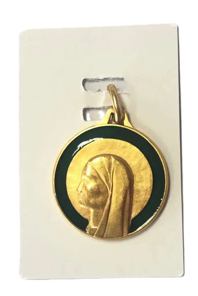 MÉDAILLE MARIE VERT/OR