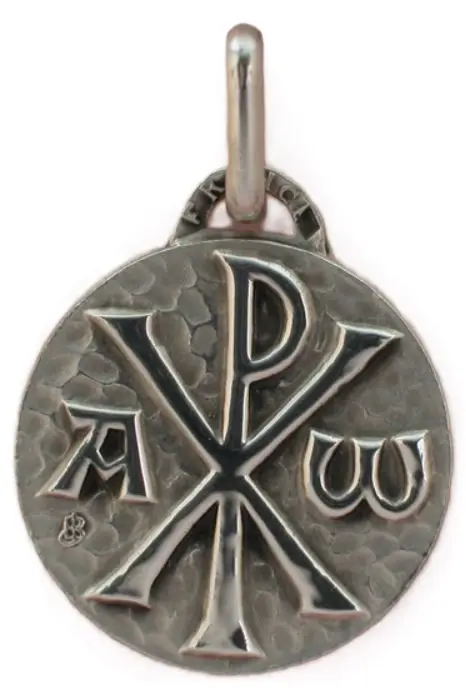MEDAILLE CHRISME ARGENT