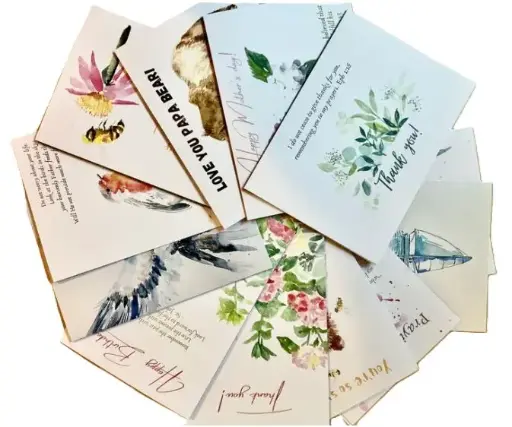 [1000000006971] BOITE D'ASSORTIMENT DE 10 GRANDES CARTES AVEC ENVELOPPES