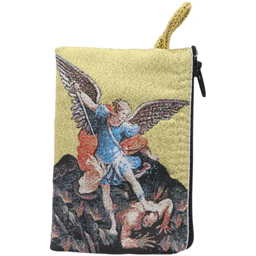 [1000000007688] POCHETTE BRODEE "SAINT MICHEL" 10 X 7CM