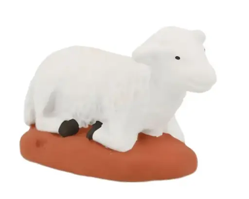 [1000000008715] SANTON DE PROVENCE "MOUTON COUCHE" PASTEL N°2