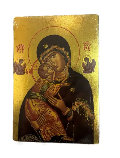 [1000000008791] ICONE GRECQUE VIERGE DE TENDRESSE DE VLADIMIR 19CMX13CM